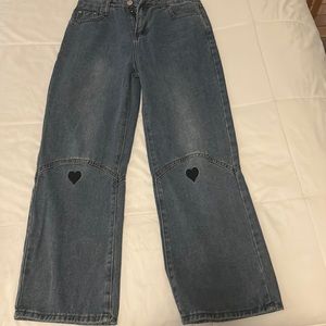 Wide leg jeans
